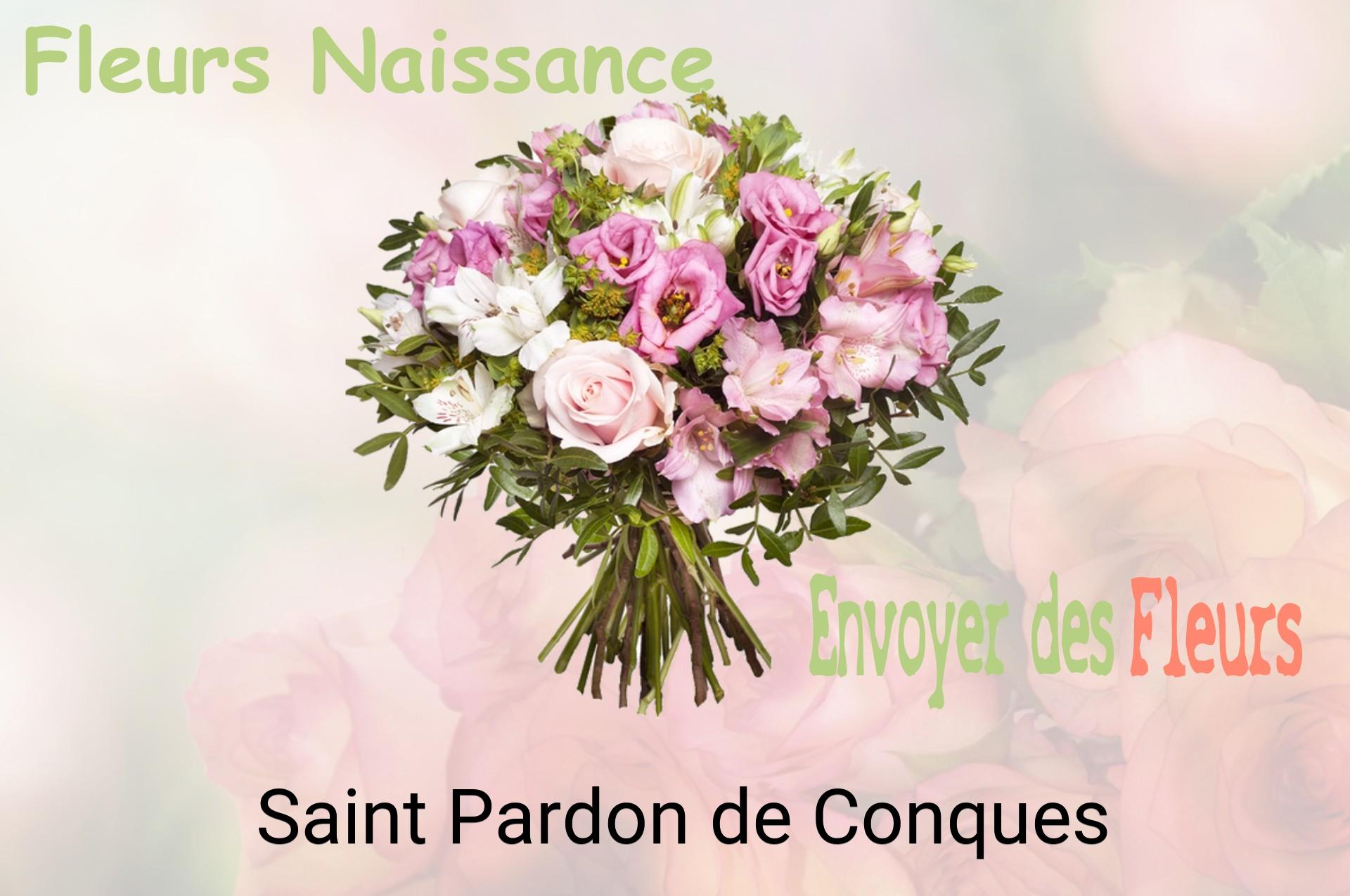 Bouquet de fleurs de naissance livré à Saint-Pardon-de-Conques